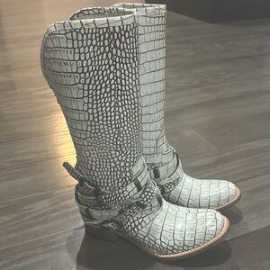 Freebird by Steven Drove Croco Boots
